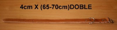 COLLAR PERRO CUERO DOBLE 4CM(65-70)