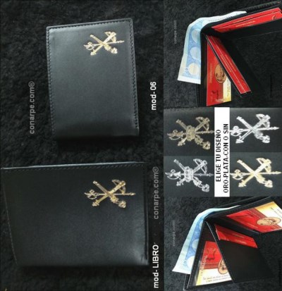 BILLETERO PIEL MOTIVO LEGION MOD.06