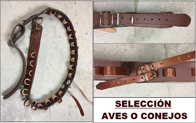CANANA PIEL PORTACAZA PARA AVES DE 4,5CM