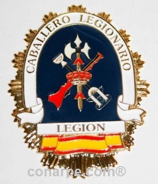 PLACA CARTERA CABALLERO LEGIONARIO