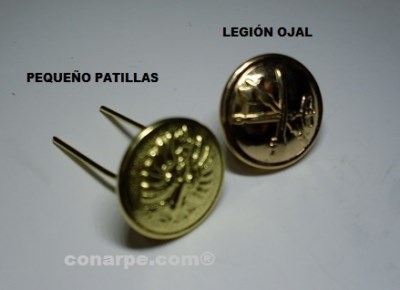 BOTON METÁLICO ET PEQUEÑO PATILLAS