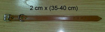 COLLAR PERRO CUERO 2 CM LARGO (35-40)
