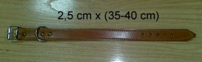 COLLAR PERRO CUERO 2,5CM LARGO (35-40)