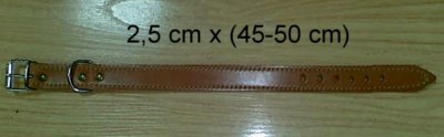 COLLAR PERRO CUERO 2,5CM LARGO (45-50)