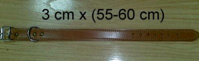 COLLAR PERRO CUERO 3CM LARGO (55-60)