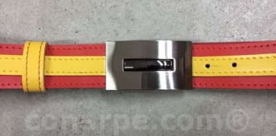 CINTURON CUERO BANDERA ESPAÑA 3,5CM