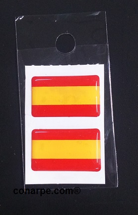 PEGATINA ABULTADA X2 BANDERA 30X17