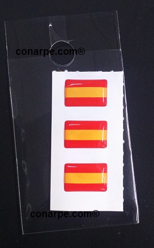 PEGATINA ABULTADA X3 BANDERA 15X10