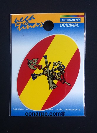 PEGATINA VINILO BANDERA LEGIÓN 65X45