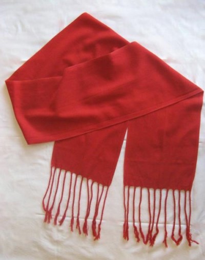 FAJIN CON FLECOS LANA ROJO 12X140