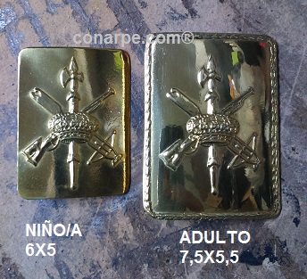 HEBILLA LEGION LATÓN PEQUEÑA 6X5