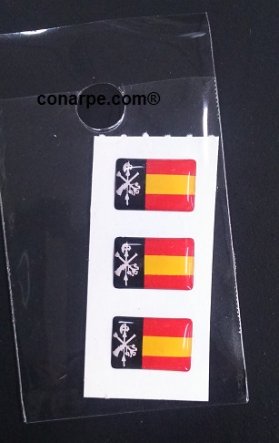 PEGATINA ABULT.X3 BANDERA LEGIÓN 15X10