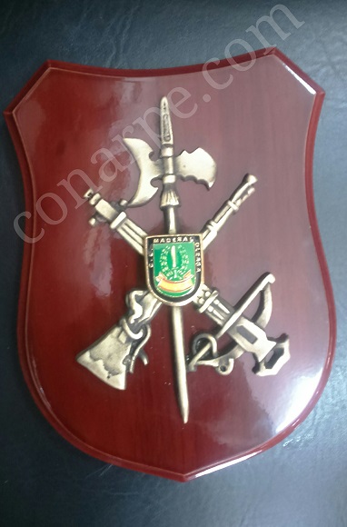 METOPA BANDERA LEGIÓN 14 X 19 CM