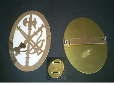 PLACA INSIGNIA LEGION GASTADOR DORADA