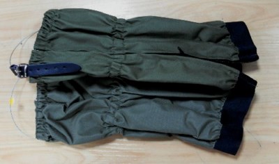 POLAINA LONA VERDE IMPERMEABLE CREMALLER