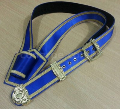 CORREAJE PORTA BANDERÍN-GUIÓN RASO AZUL