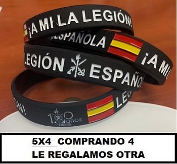 PULSERA CENTENARIO LEGIÓN GOMA 100 AÑOS