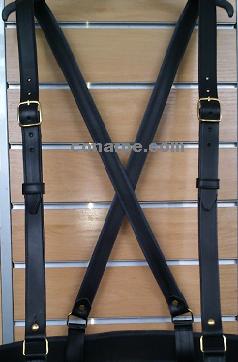 TIRANTES LEGION CUERO NEGRO 3CM (PAR)